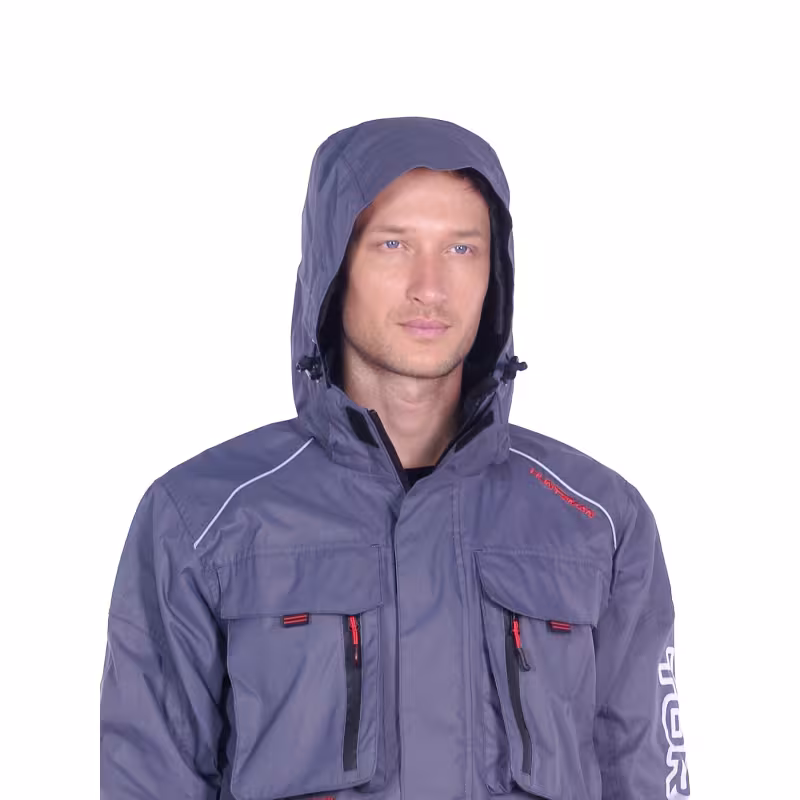 Костюм мужской Huntsman (Восток) Торнадо, мембрана Breathable, серый, размер 48-50 (M), 182-188 см