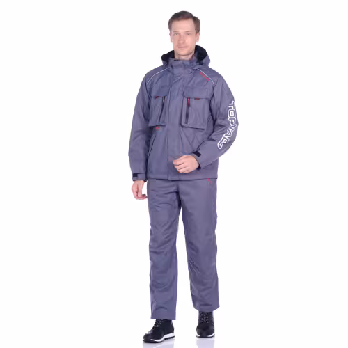 Костюм мужской Huntsman (Восток) Торнадо, мембрана Breathable, серый, размер 56-58 (XL), 170-176 см