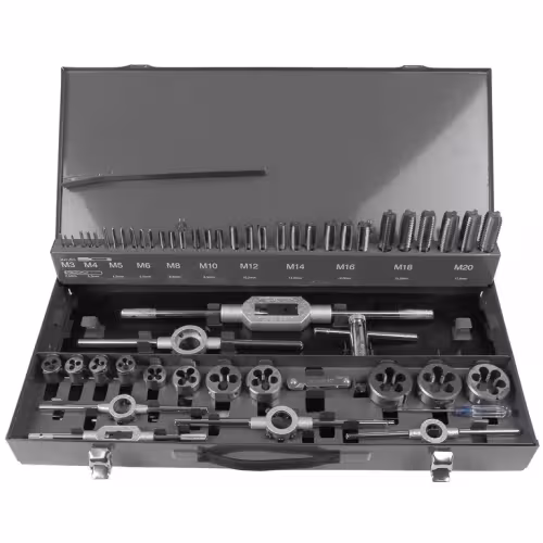 Набор метчиков и плашек Garwin GM-TCS55, 55 предметов