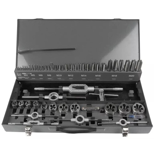 Набор метчиков и плашек Garwin GM-TCS55, 55 предметов