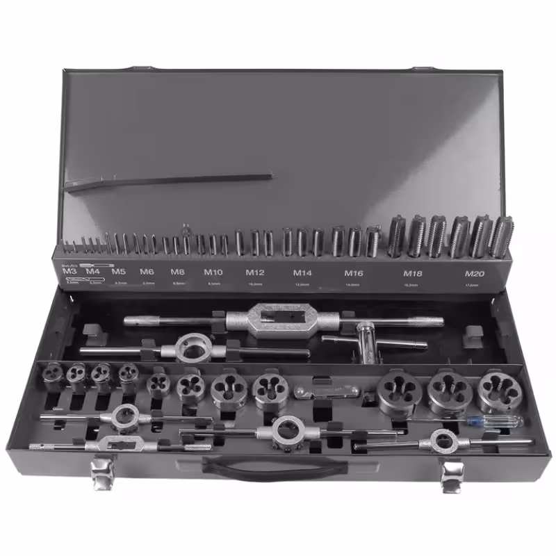 Набор метчиков и плашек Garwin GM-TCS55, 55 предметов