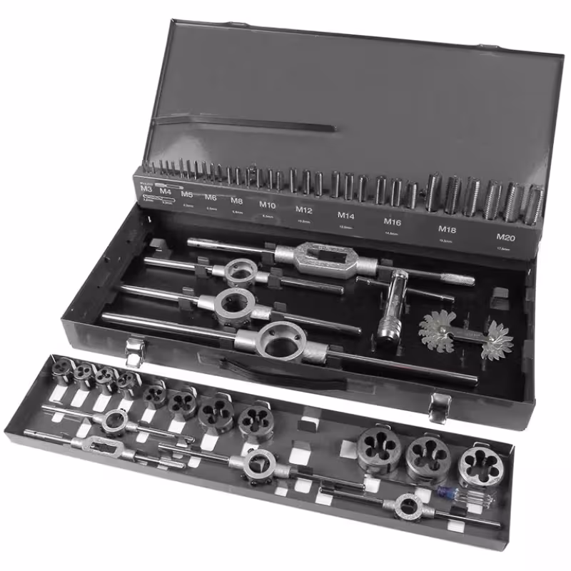 Набор метчиков и плашек Garwin GM-TCS55, 55 предметов