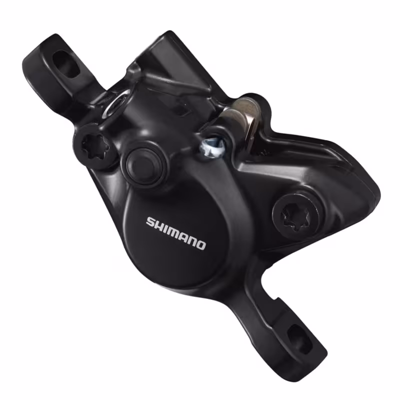 Тормоз гидравлический (суппорт) Shimano MT-200, пластиковые колодки B01S, черный