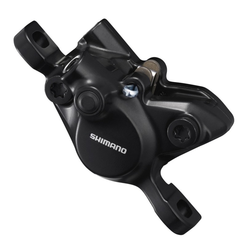 Тормоз гидравлический (суппорт) Shimano MT-200, пластиковые колодки B01S, черный
