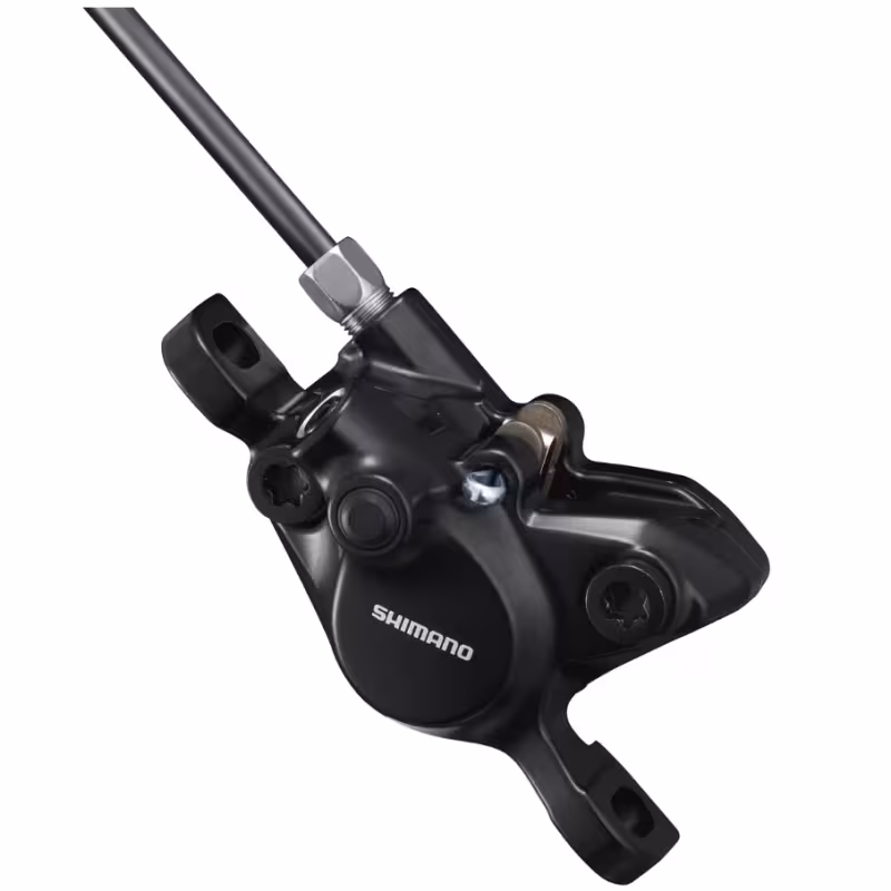 Тормоз гидравлический (суппорт) Shimano MT-200, пластиковые колодки B01S, черный