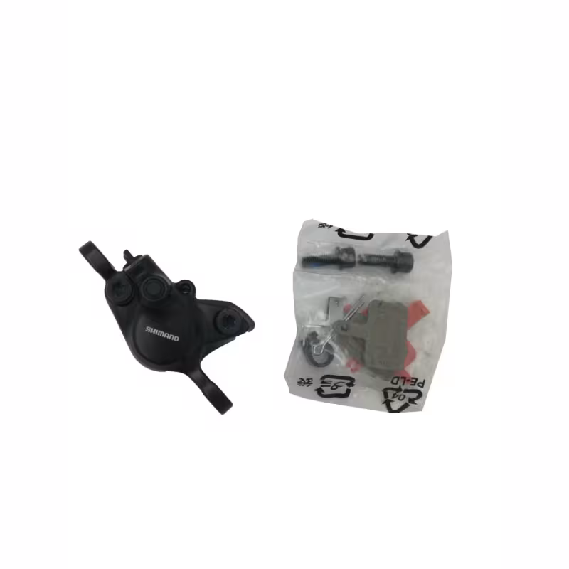 Тормоз гидравлический (суппорт) Shimano MT-200, пластиковые колодки B01S, черный