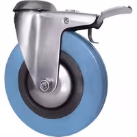 Колесо аппаратное поворотное с тормозом и опорой Longway C-1700-MTB-050-F04 SChgb 25 (50x18 мм, 25 кг) 