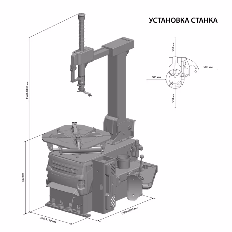Станок шиномонтажный автоматический Sivik КС-402А ПРО (380В)