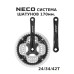 Комплект шатунов  Neco NSA3003 24/34/42 под квадрат SQR, 170 мм