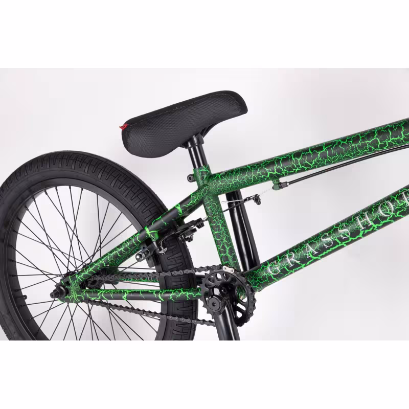 Велосипед  подростковый Tech Team Grasshoper BMX 20, ( рост 20,5, 1 скорость) зелёный