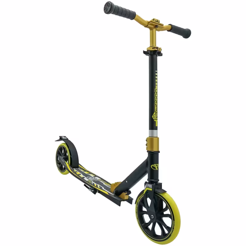 Самокат Tech Team Jogger 210, черный/желтый
