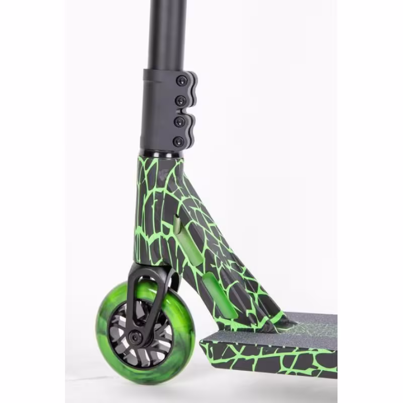 Самокат трюковой Tech Team Freak WT, черный/зеленый 