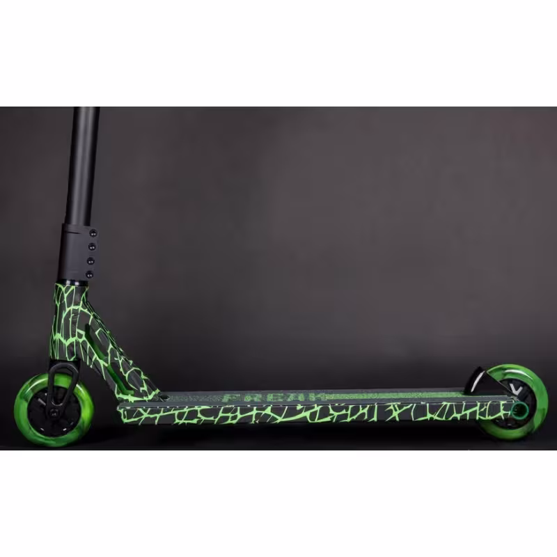 Самокат трюковой Tech Team Freak WT, черный/зеленый 