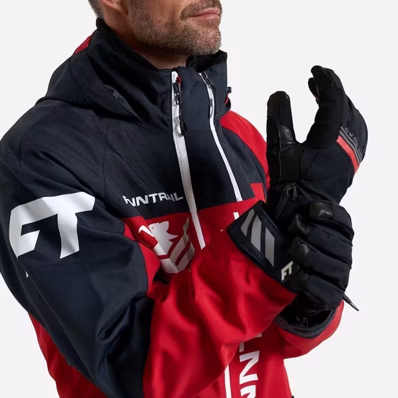 Мотоперчатки Finntrail GT Off Road 2790, мембрана/натуральная кожа, черный/красный, размер L