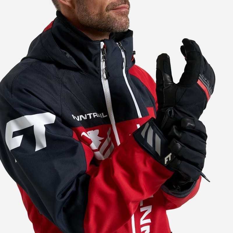 Мотоперчатки Finntrail GT Off Road 2790, мембрана/натуральная кожа, черный/красный, размер L