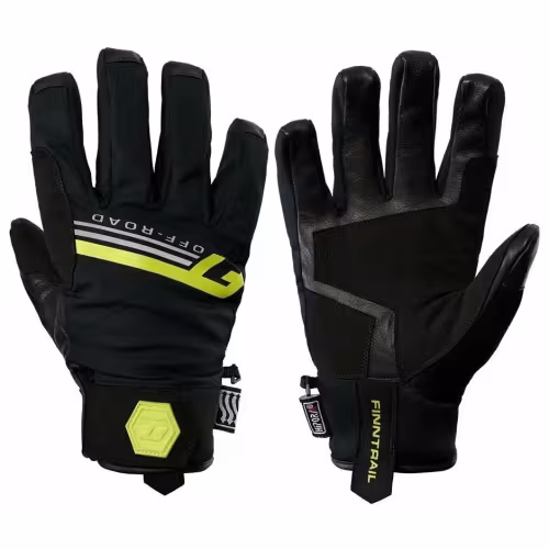 Мотоперчатки Finntrail GT Off Road 2790, мембрана/натуральная кожа, черный/желтый, размер М