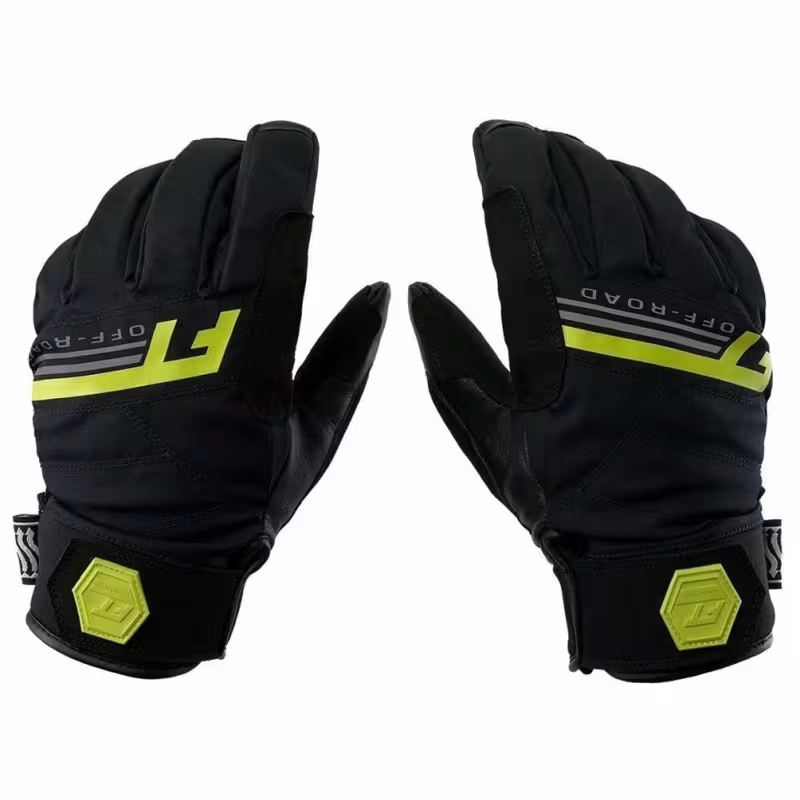 Мотоперчатки Finntrail GT Off Road 2790, мембрана/натуральная кожа, черный/желтый, размер L