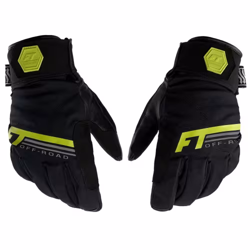 Мотоперчатки Finntrail GT Off Road 2790, мембрана/натуральная кожа, черный/желтый, размер XL