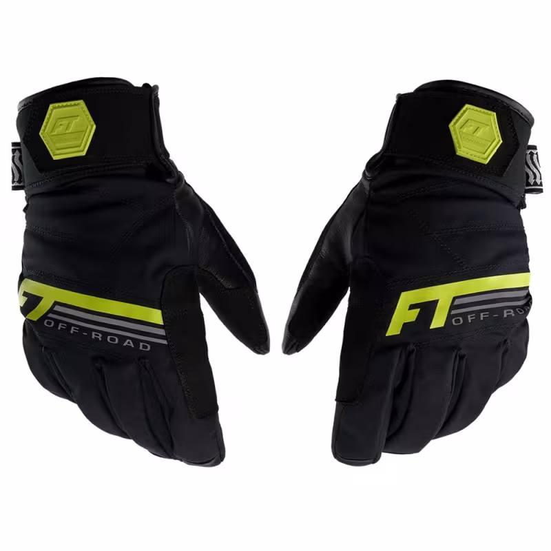 Мотоперчатки Finntrail GT Off Road 2790, мембрана/натуральная кожа, черный/желтый, размер XL