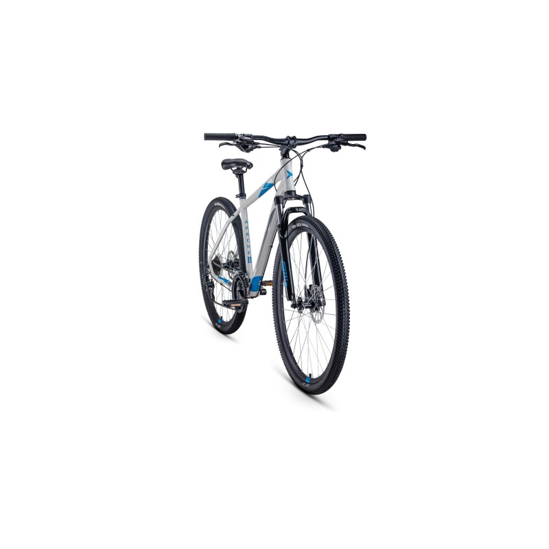 Велосипед горный хардтейл Forward Apache 3.0 disc 29 (21 скорость, рост 21) синий/серый