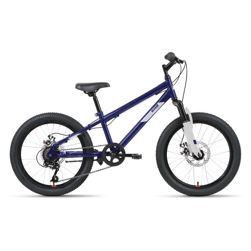 Велосипед  Altair MTB HT 2,0 disc 20, (6 скоростей, рост 10,5) тёмно-синий/серебристый