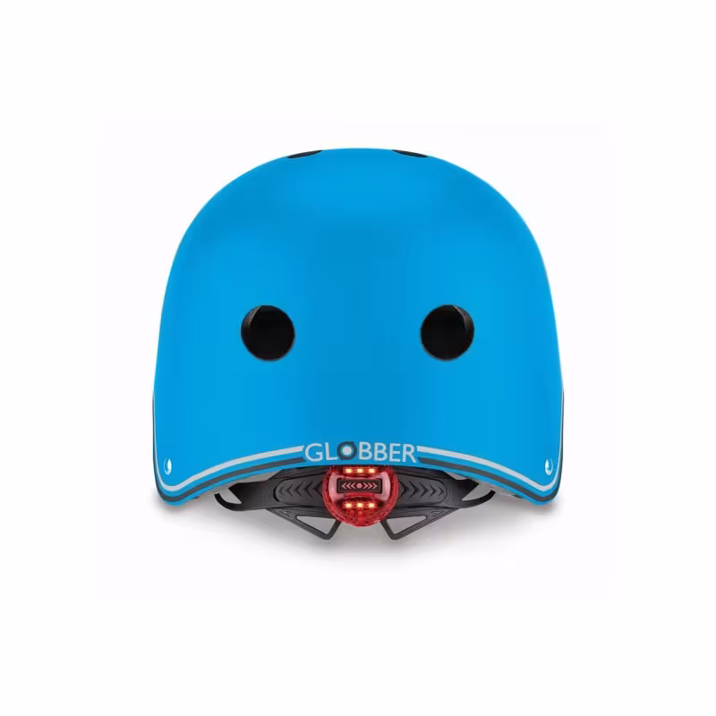 Велошлем детский Globber Primo Lights, голубой, размер XS/S, 48-53 см