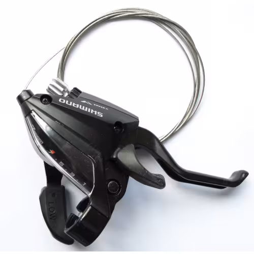 Шифтер Shimano Altus ST-EF500-7R-2A, правый, 7 скоростей, с ручкой тормоза