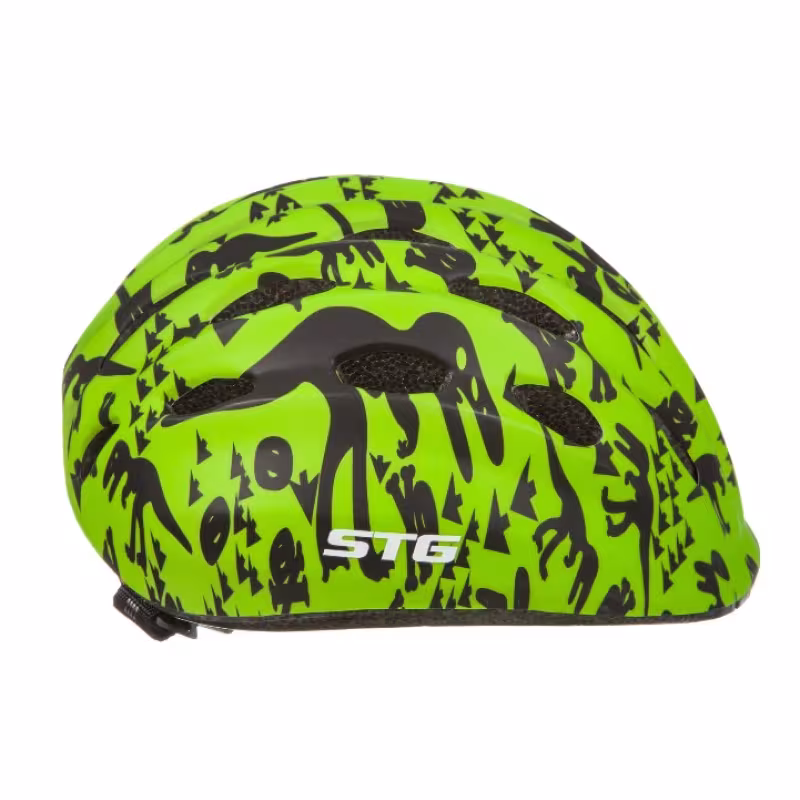 Велошлем детский STG HB 10, размер S, 48-52см, зеленый/черный