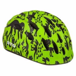 Велошлем детский STG HB 10, размер S, 48-52см, зеленый/черный