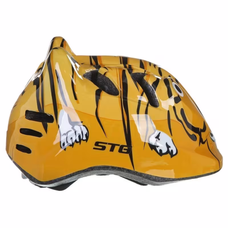 Велошлем детский STG MV7-Tiger, размер S, 48-52 см,оранжевый