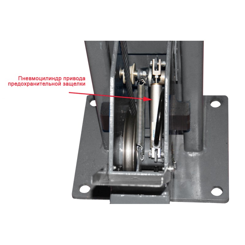 Подъемник KraftWell KRW5.5WA_blue+KRWJ7P, 4-х стоечный, 5,5т, 380V