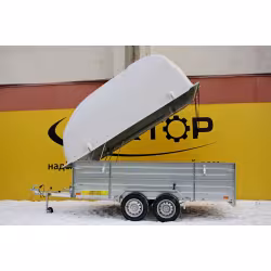 Прицеп бортовой двухосный Вектор ЛАВ 81013Е с крышкой