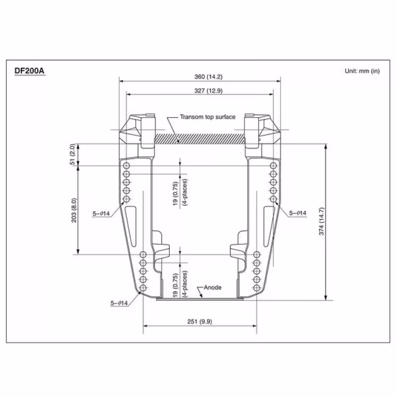 Мотор лодочный 4-тактный Suzuki DF 200 ATX, 200 л.с.