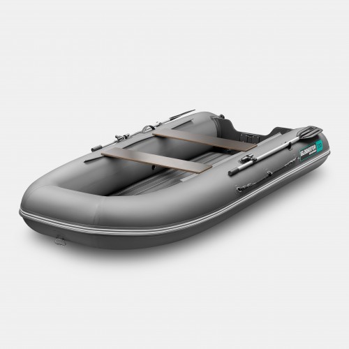 Надувная лодка ПВХ Gladiator E330S, НДНД, темно-серый