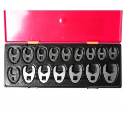 Набор ключей разрезных JTC K6161, 3/8" (10-19 мм), 1/2" (21-27 мм), 16 предметов