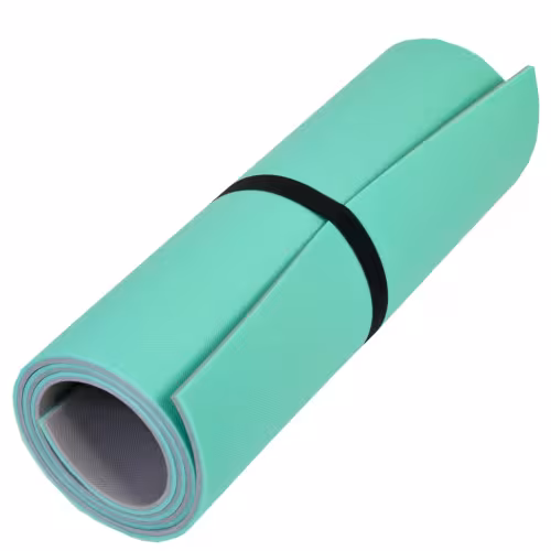 Коврик туристический Россия 85202791, 180х60х0,8 см, бирюзовый/серый