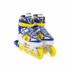 Роликовые коньки Start Up Style, размер М, синий/желтый