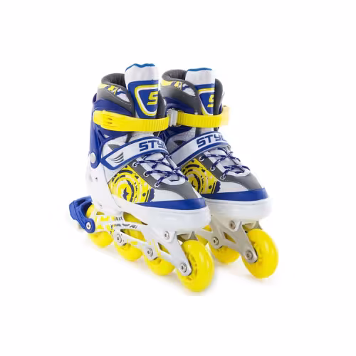 Роликовые коньки Start Up Style, размер М, синий/желтый