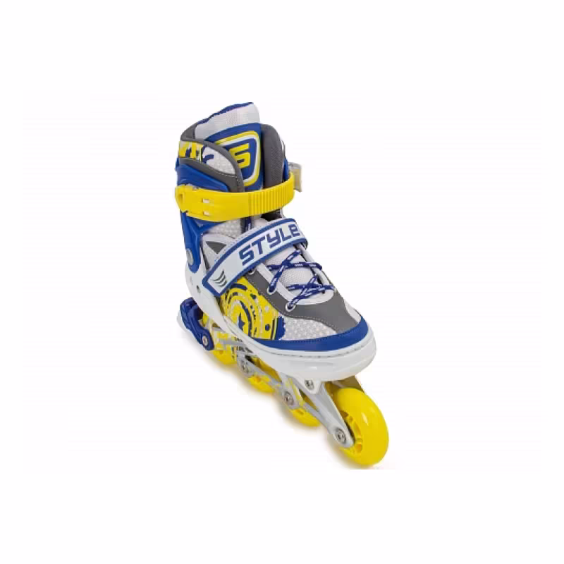 Роликовые коньки Start Up Style, размер М, синий/желтый