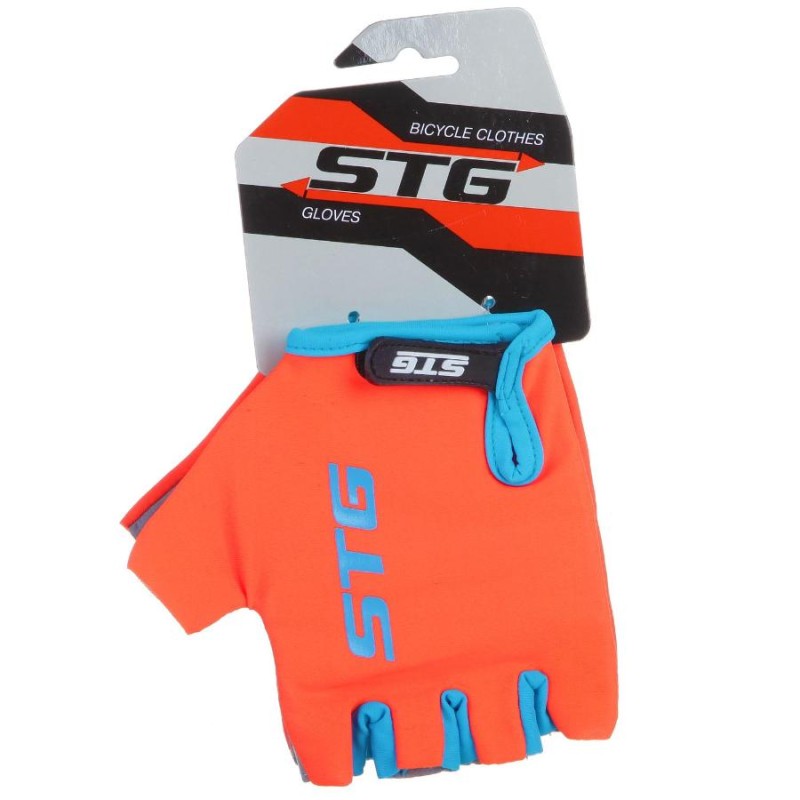 Велоперчатки STG AL-03-325, размер XL, оранжевый