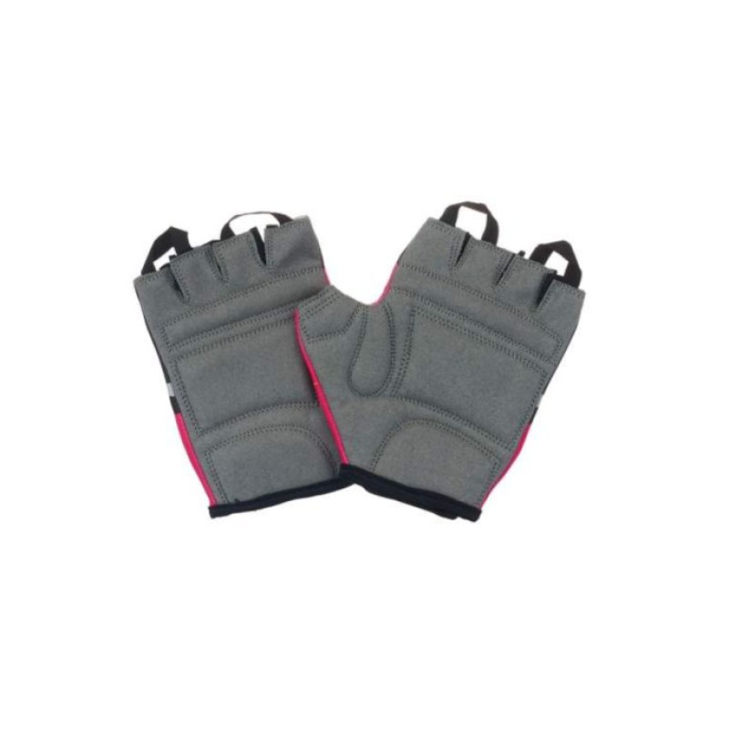 Велоперчатки STG 809, размер М, розовый/черный
