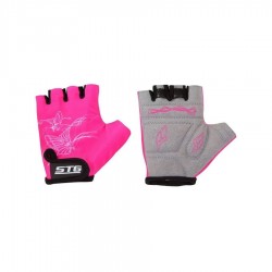Велоперчатки детские STG 819, размер М, розовый   
