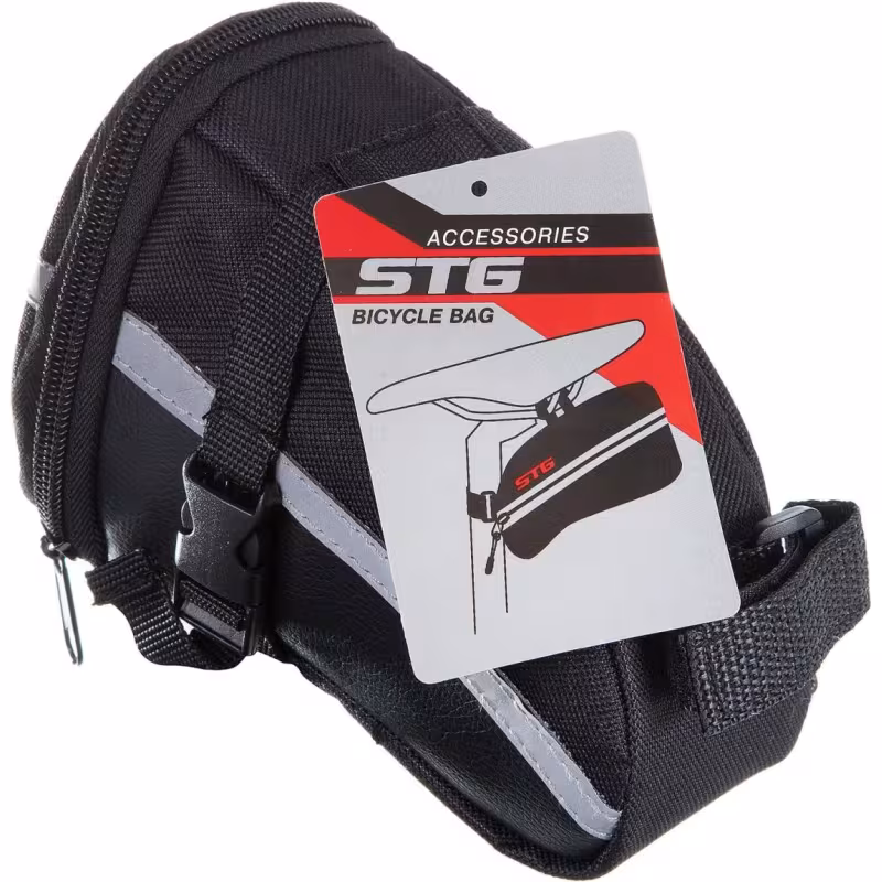 Велосумка под седло STG 13196, черный