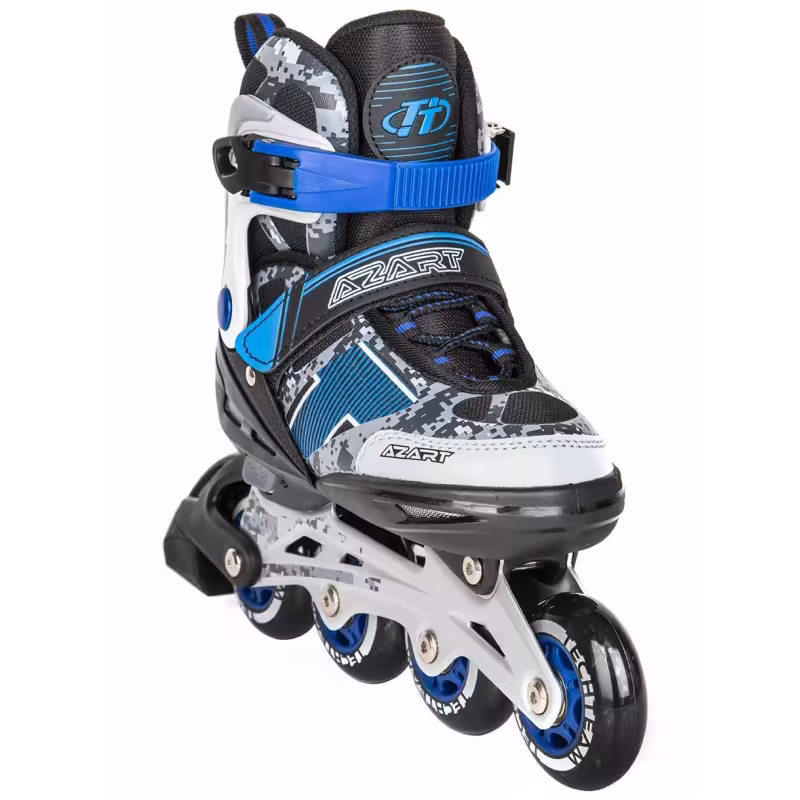 Роликовые коньки Tech Team Azart синий, размер M, 34-37