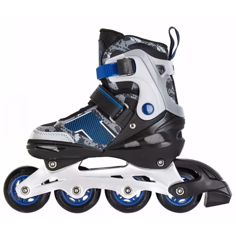 Роликовые коньки Tech Team Azart синий, размер M, 34-37