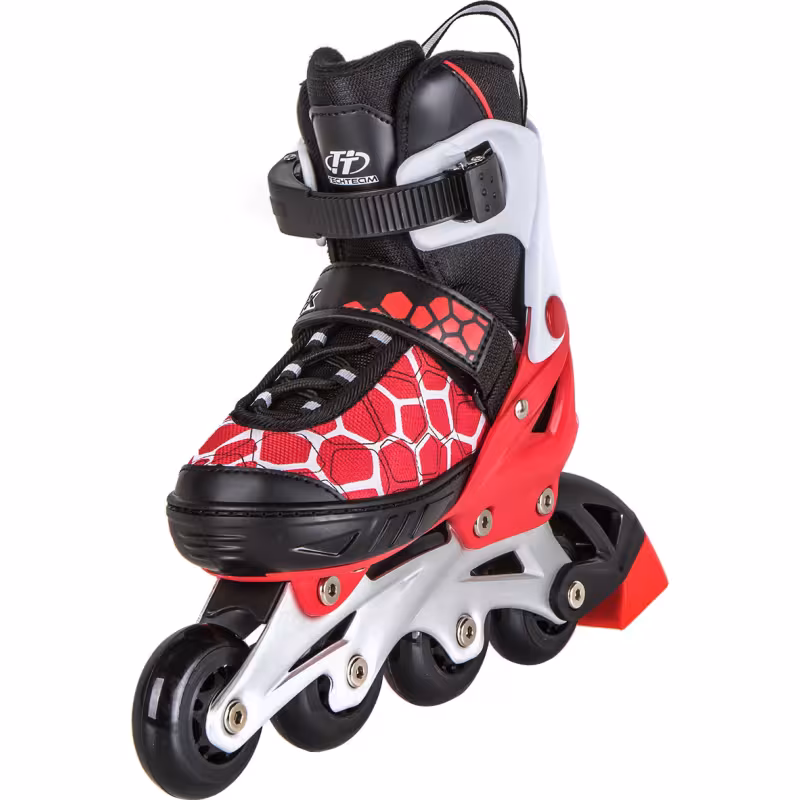 Роликовые коньки Tech Team T-Rex красный, размер M, 37-40