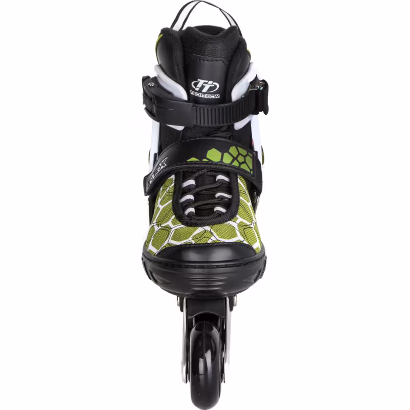 Роликовые коньки Tech Team T-Rex зеленый, размер XS, 29-32