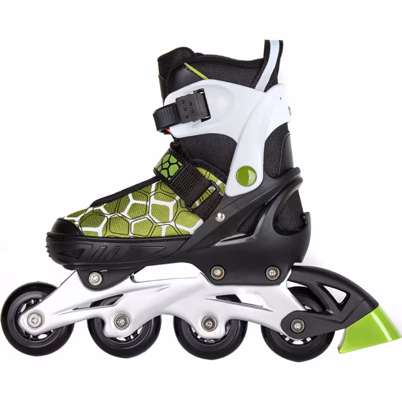 Роликовые коньки Tech Team T-Rex зеленый, размер S, 33-36