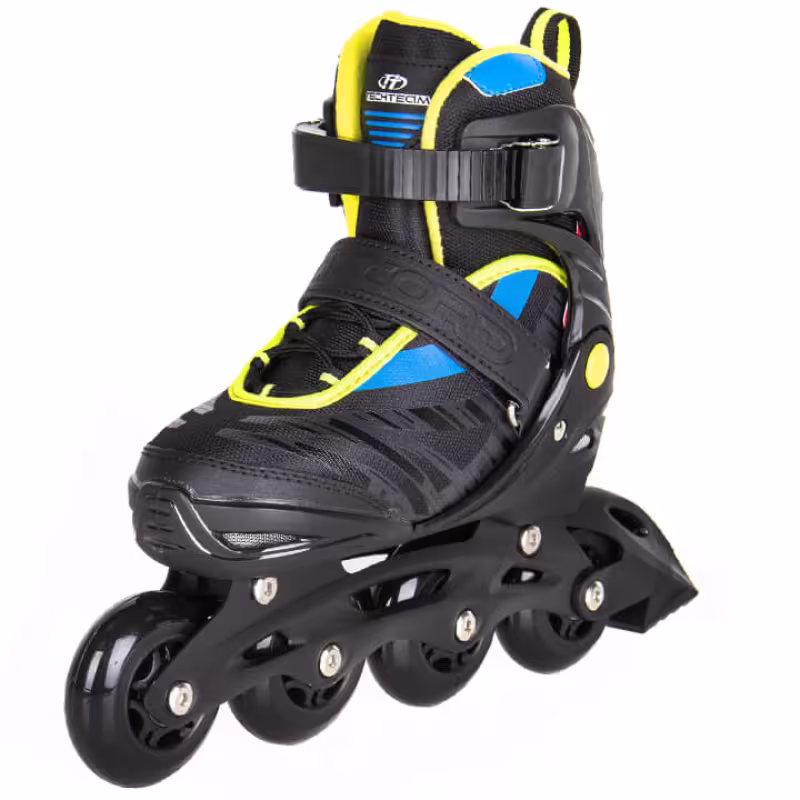 Роликовые коньки Tech Team Accord черный/синий, размер S, 30-33