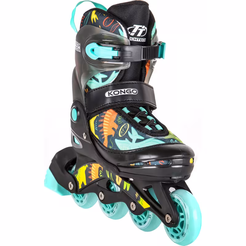 Роликовые коньки Tech Team Kongo морская волна, размер M, 34-37